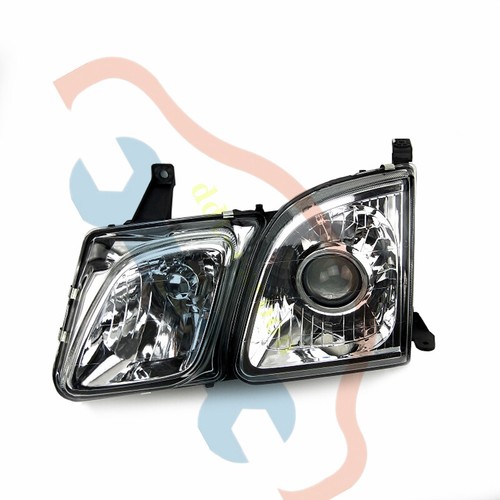 A Pair For Lexus LX470 1998-2007 Halogen Front Head Lamp Headlight Chromed - Picture 7 of 9
