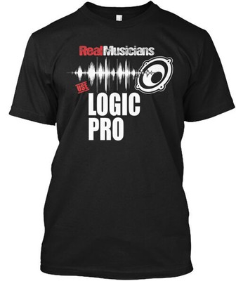 Real Musicians Use Logic Pro T-Shirt Made in the USA Size S to 5XL