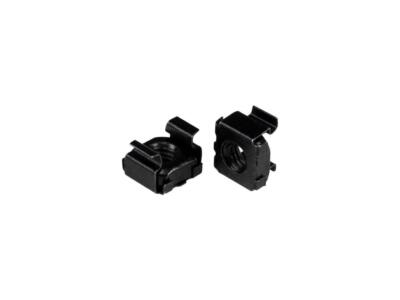 StarTech.com M6 Cage Nuts - 50 Pack, Black - M6 Mounting Cage Nuts for Server Ra