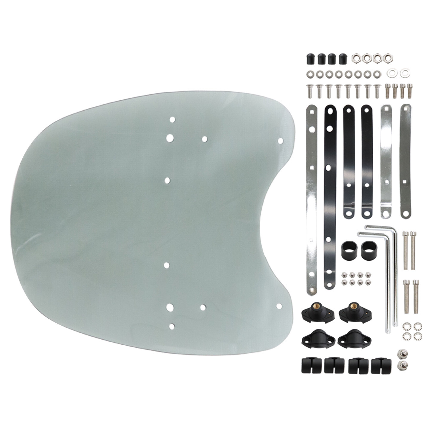 Motorcycle Large Clear Windshield For Harley Honda Magna Shadow Spirit