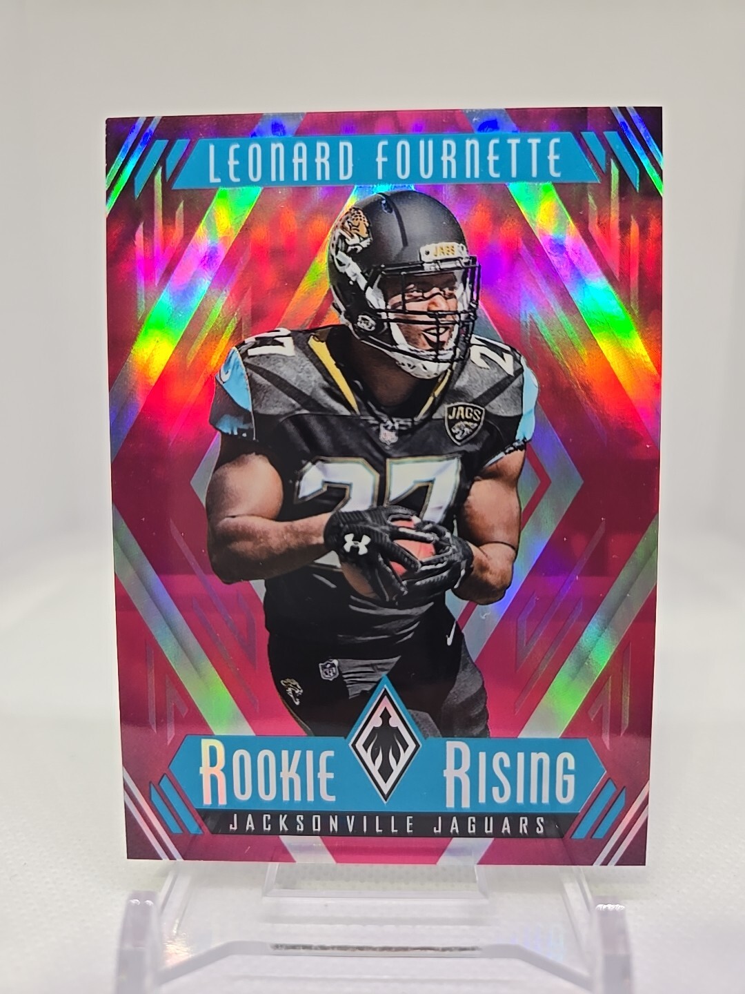 2017 Phoenix Leonard Fournette 146/199 Pink Prizm #RR-6 Jacksonville Jaguars
