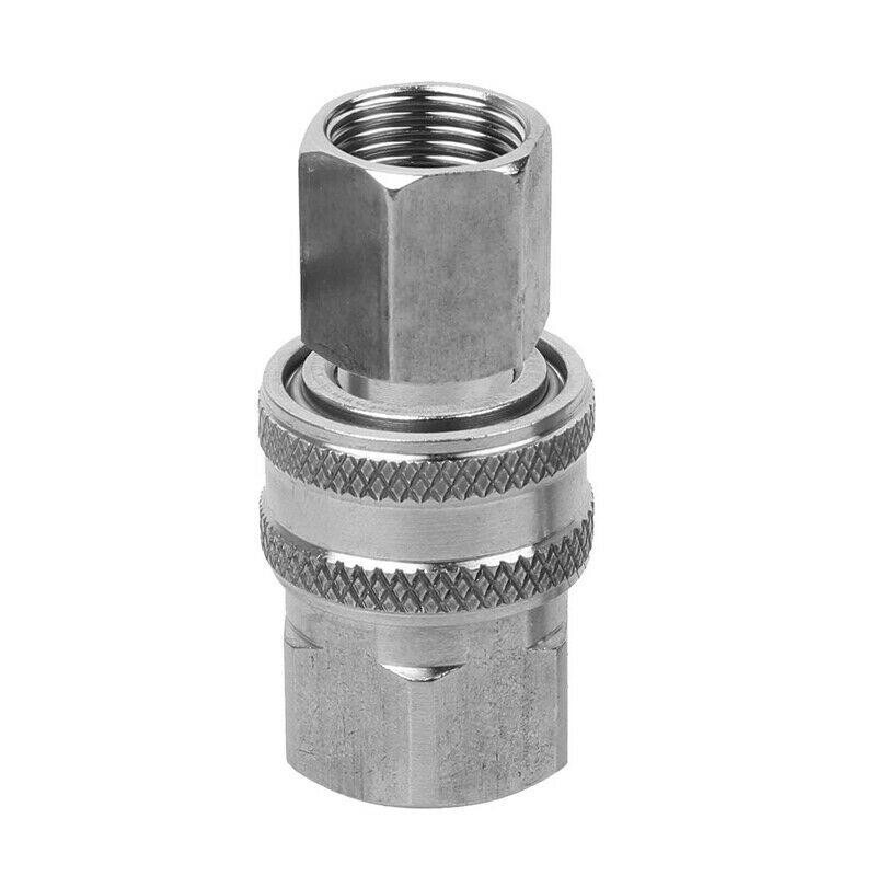Stainless Steel Adapter Set NPT 3/8in Female Male Valve Connector