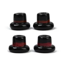 20pcs Glass Black Hat Shape Beads Lampwork Handmade Crystal Bead for Jewelry DIY