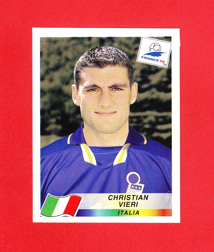 Panini - FIFA World Cup - France 98 - Christian Vieri - Italy