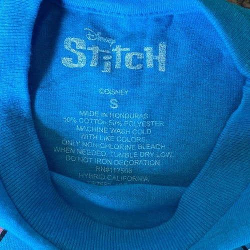 Disney Stitch Graphic Tee Experiment 626 Blue T-Shirt Kids Size S NWOT - Picture 3 of 4