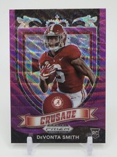 2021 Panini Prizm Draft Picks Crusade Purple Wave Prizm DeVonta Smith 165 RC