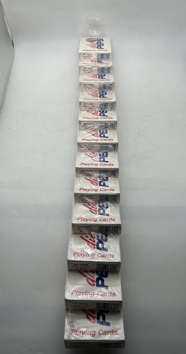 Vintage Strip Of 11 Diet PEPSI Playing Cards Sealed Hoyle #6912