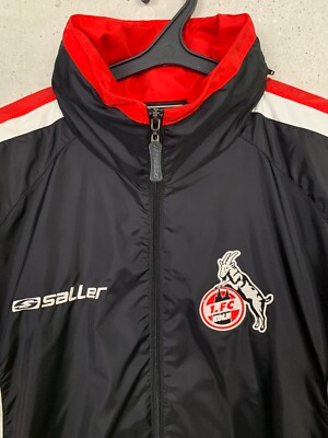 Veste De Pluie FC Koln 2002/2003 – Entraînement, Saller, Taille M, Noire, Manches Longues
