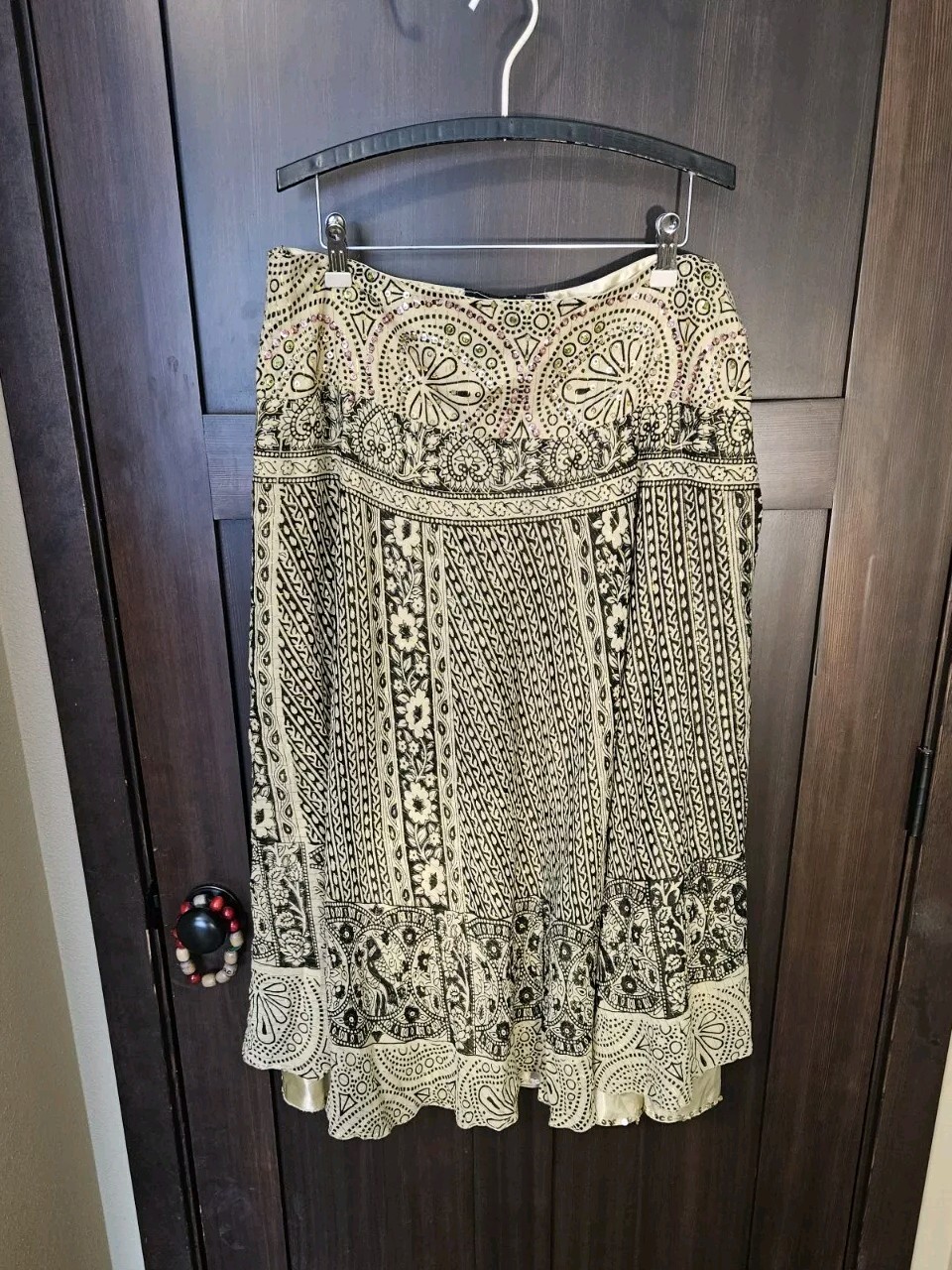EUC Women's Vintage Y2K Ash & Sara Boho Festival Long Skirt Size XL X-Large