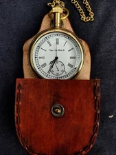Vintage Brass elgin Watch pocket Collectible Antique Brass Pocket Watch GIFT