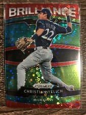 CHRISTIAN YELICH 2020 Panini Prizm Baseball Brilliance Red Mojo #129/149