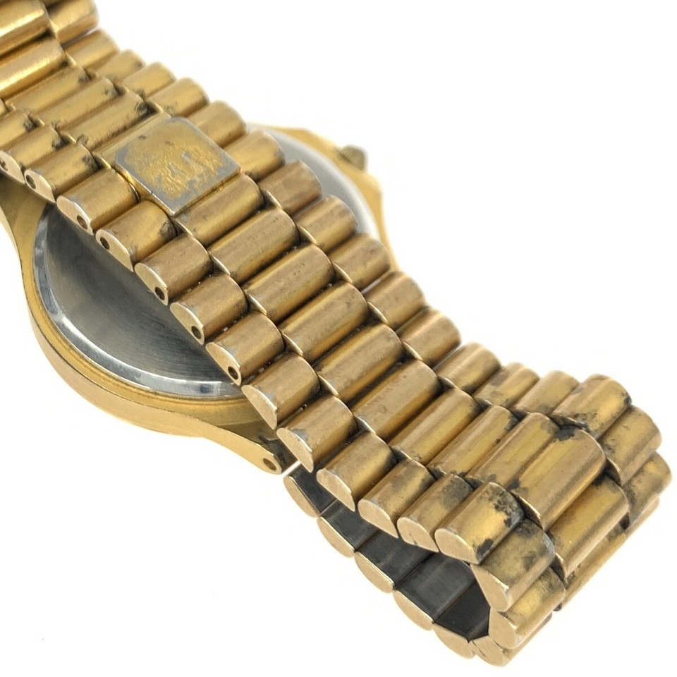 P6 Bulova Watch Quartz 90635020 Gold Color Ss Ladies Vintage Used eBay