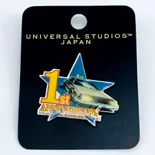 BACK TO THE FUTURE Delorean 1st Anniversary Pin UNIVERSAL STUDIOS JAPAN 2002