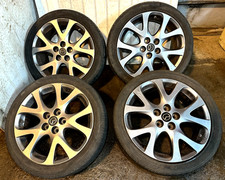 2006 - 2012 MAZDA 6 ALLOY WHEELS SET 5x114.3 + TYRES 225 45 18 ALLOYS R18