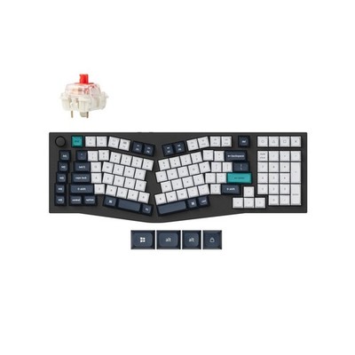 Keychron Q13 Max Alice Layout QMK Wireless Custom Ergonomic Mechanical Keyboa...