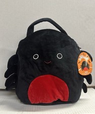 Squishmallow 12" Bella the Spider Halloween Trick Or Treat Bag/Tote
