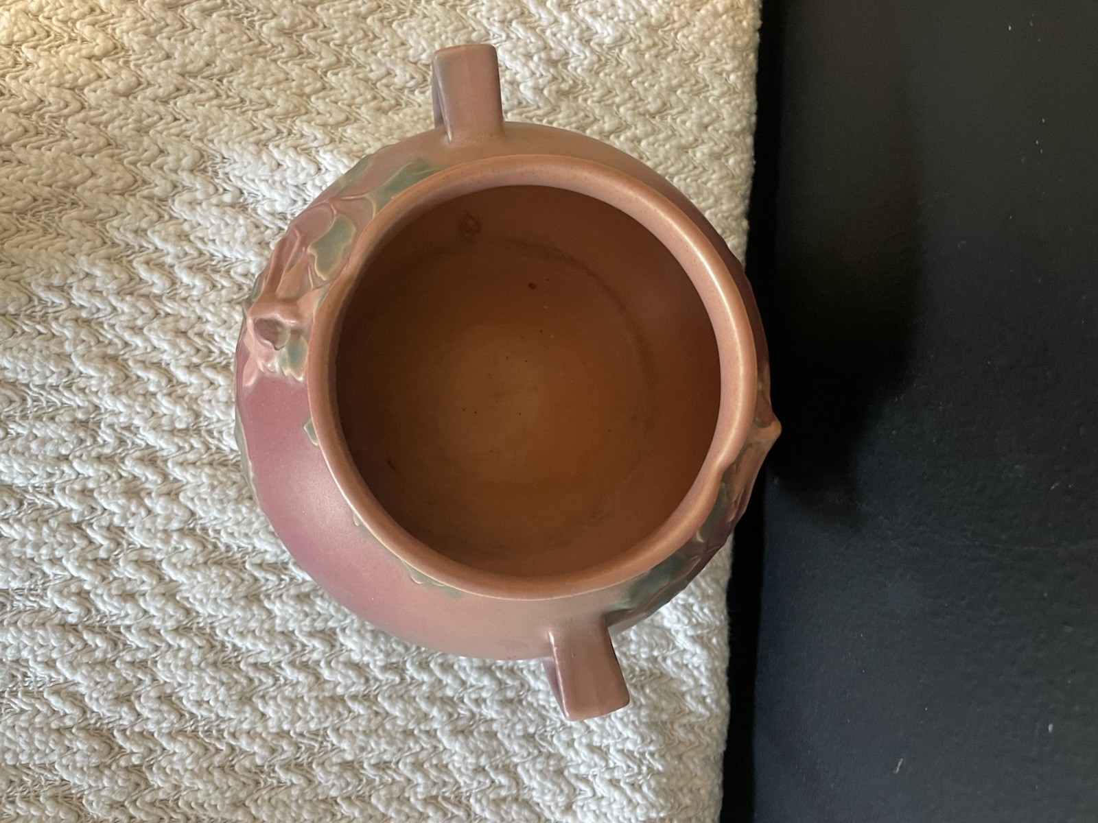 Vintage Roseville Pottery Pink Columbine 655-3 Jardiniere Bowl Vase