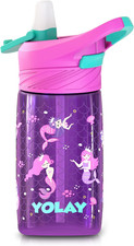 15Oz Kids Water Bottle for School Boys and Girls, Durable Toddler Water Bottle w