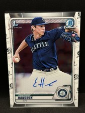 2020 Bowman Draft Chrome Draft Autographs Emerson Hancock #CDA-EHA 1st Bowman