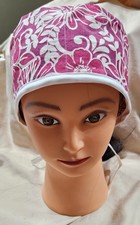 Medical Cap Doctor Surgical Hat Work Scrub Cap. Hawaiian Print