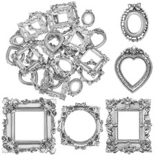 Vintage Resin Picture Frame - Antique Photo Display, Mini Jewelry Frame, DIY ...