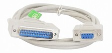 6 Foot DB9 Female/DB25 Male Serial Port Cable RS232 Adapter Connector PC