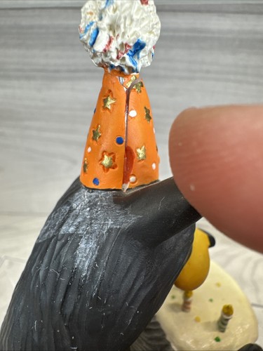 Bearfoots Bears Jeff Fleming "Happy Birthday Bear" Figurine Big Sky Carvers READ - Picture 15 of 15