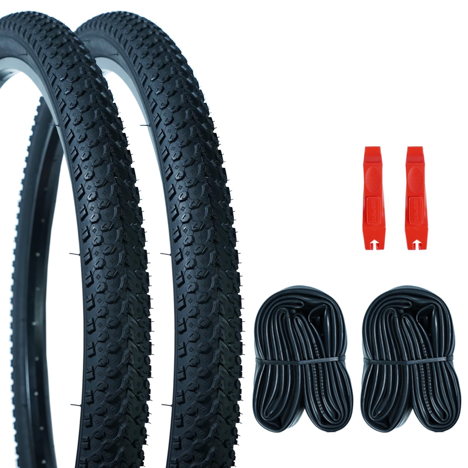 2Pack 26"x 1.95"(50-559) Mountain Bike Tires Replacement 26x1.95, 26x1.95 