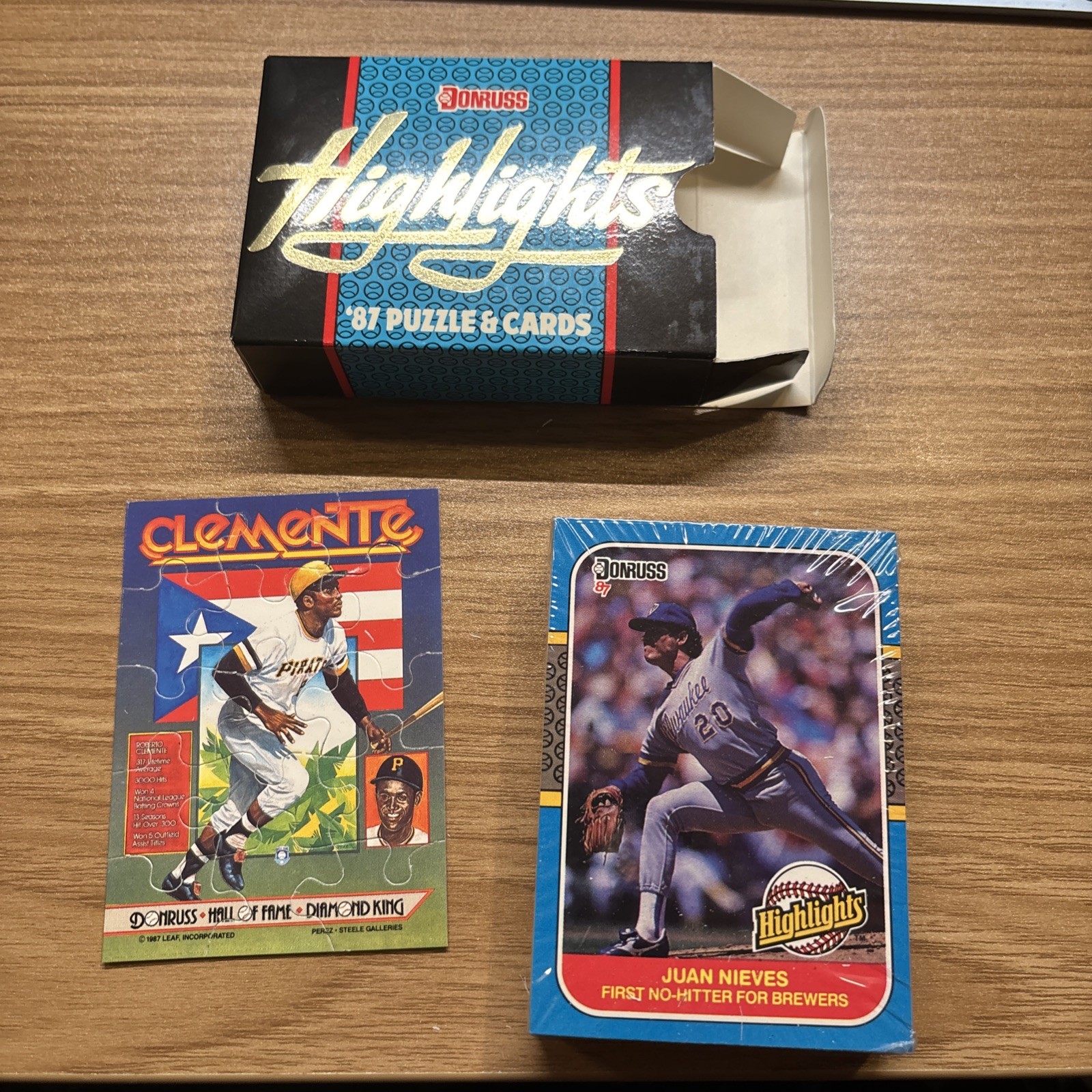 Donruss Highlights 1987 Puzzle & Cards