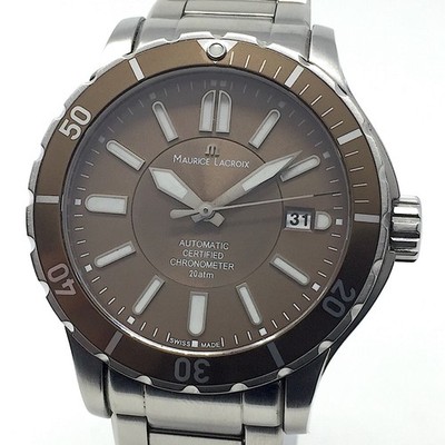 MAURICE LACROIX (like new & unworn) LIMITED EDITION BROWN Miros Chronometer 6028