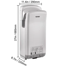 Hand Dryer Machinery Automatic High-Speed Jet Double-Sided Secure Robust Materia