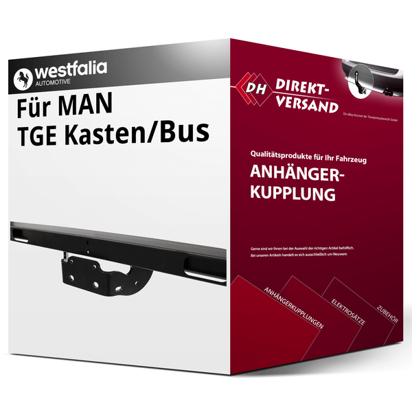 für MAN TGE Kasten/Bus (Westfalia) AnhäNgerkupplung Starr Neu-image