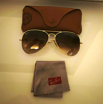 Ray-Ban RB3025 AVIATOR LARGE METAL 62er Größe+Etui+Tuch