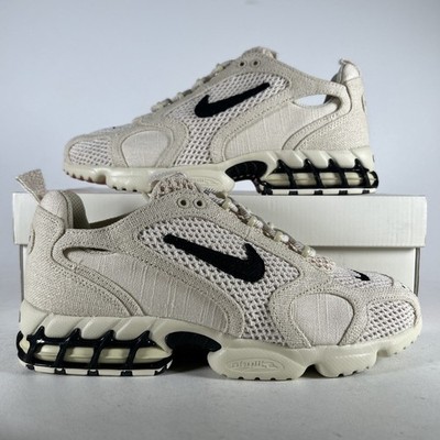 Size 9 - Stussy x Nike Air Zoom Spiridon Caged 2 Fossil