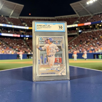 #ad GEM 💎 MINT 10 Bobby Witt Jr. Rookie 2021 Bowman Chrome Prospect #BCP1 Low POP💥 $69.00