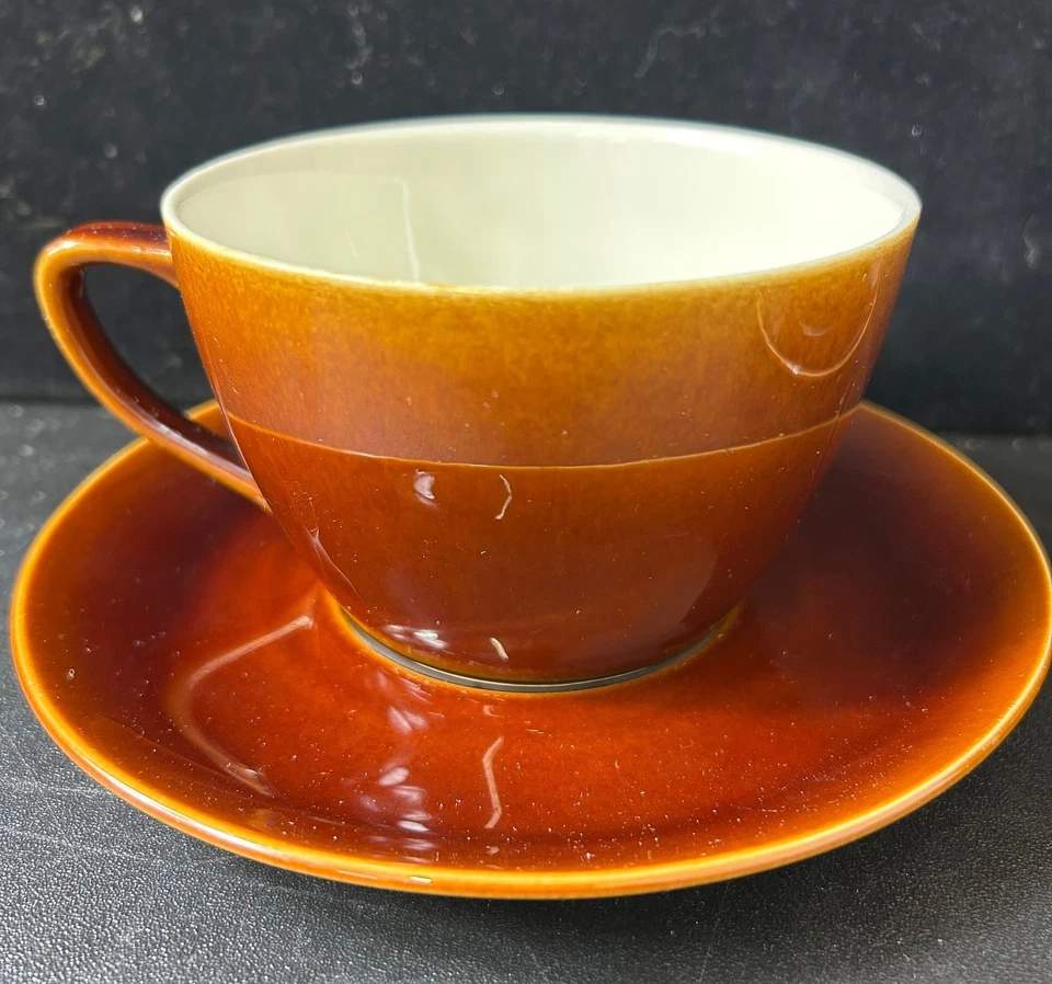 Villeroy & Boch Luxembourg Brown Cup & Saucer Set - #1008 - Image 2 of 4