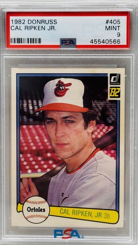1982 DONRUSS #405 CAL RIPKEN JR. RC ROOKIE PSA 9 MINT ORIOLES GOAT