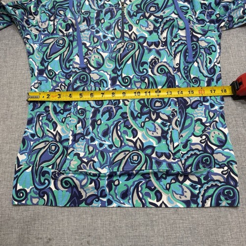 Coolibar Annette 1/2 Zip Pullover Shirt Jacket Medium Multicolor Blue 50+UPF - Picture 8 of 10