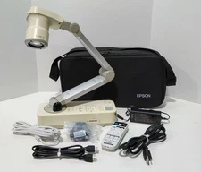 Epson ELPDC21 Document Camera with Remote, AC, HDMI, USB Cable and Carrying Case
