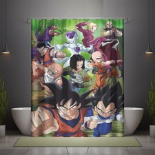 Best Popular Anime Print Shower Curtain Polyester Size 60" x 72" With Hooks