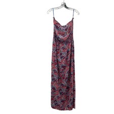 Gap Womens Strapless Maxi Dress Multicolor Print Size Large
