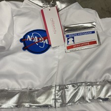 ReliBeauty NASA Space Suit for Kids Astronaut Costume size 5/6- White/c