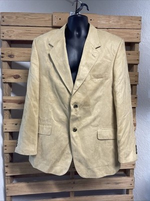 Pical Tan Beige Suede Sports Coat Jacket Men's Size 42 KG