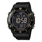 CASIO  Mens Wristwatch AE-1700H-1BV Silicone Black Chrono Timer Alarm Digita