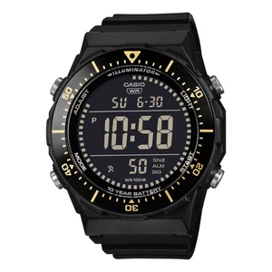 CASIO  Mens Wristwatch AE-1700H-1BV Silicone Black Chrono Timer Alarm Digita