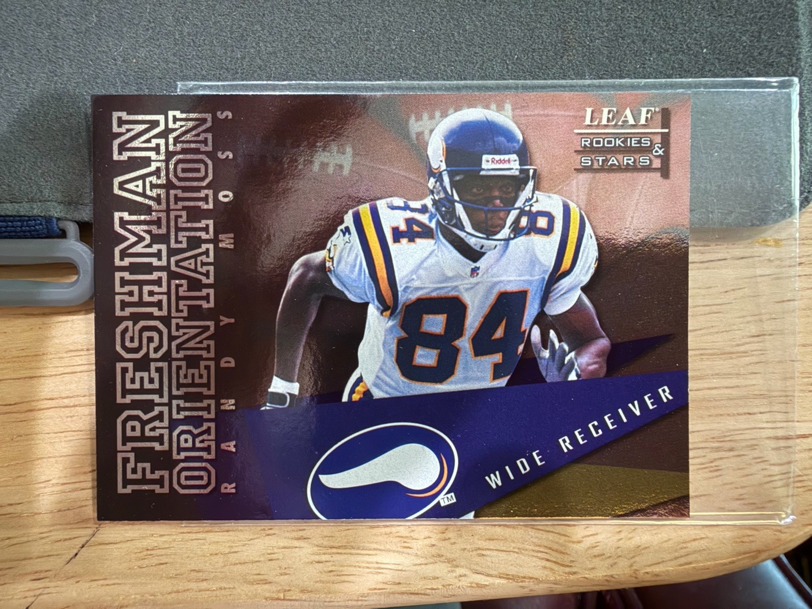 1998 Leaf Rookies & Stars Randy Moss Freshman Orientation RC # 1180 /2500 #19
