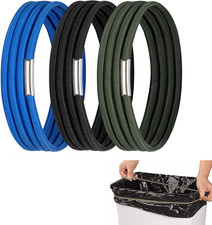 Trash Can Rubber Bands, Fit 13-30 Gallon Garbage Can, Set of 3 Elastic Trash Can