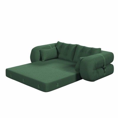Human Dog Bed Sofa Couch Teddy 3-in-1 Foldable Green