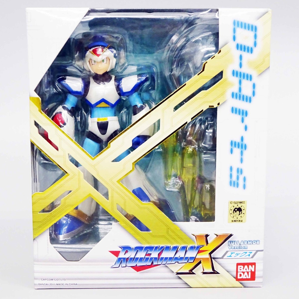 6Dモデル フィギュア ホワイト/ブルー Bandai Mega Man X Full Armor D-Arts ABS PVC POM Japan Import NEW