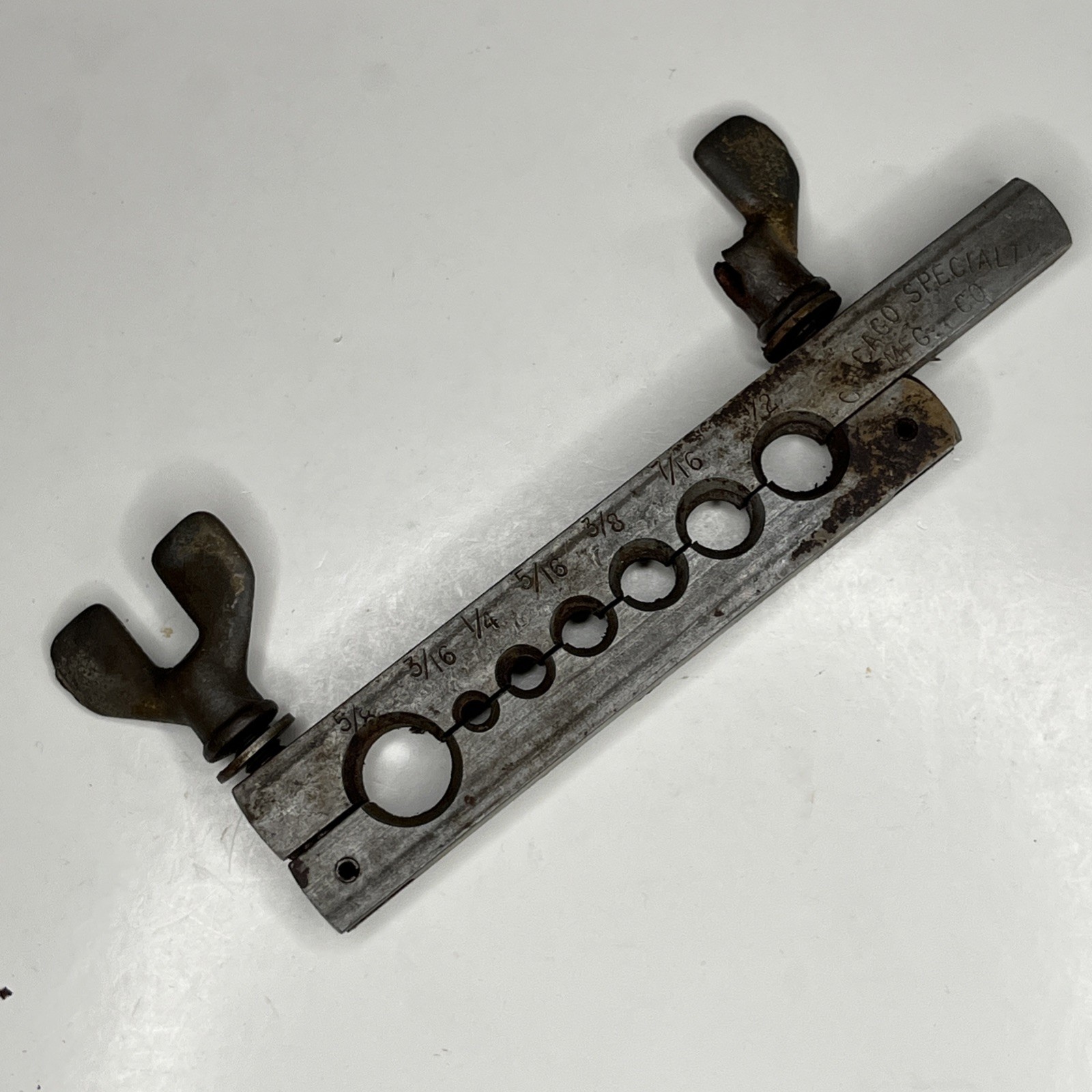 Chicago Specialty Mfg Co Tube Flaring Tool Graduated Holes 3/16 to 5/8 U